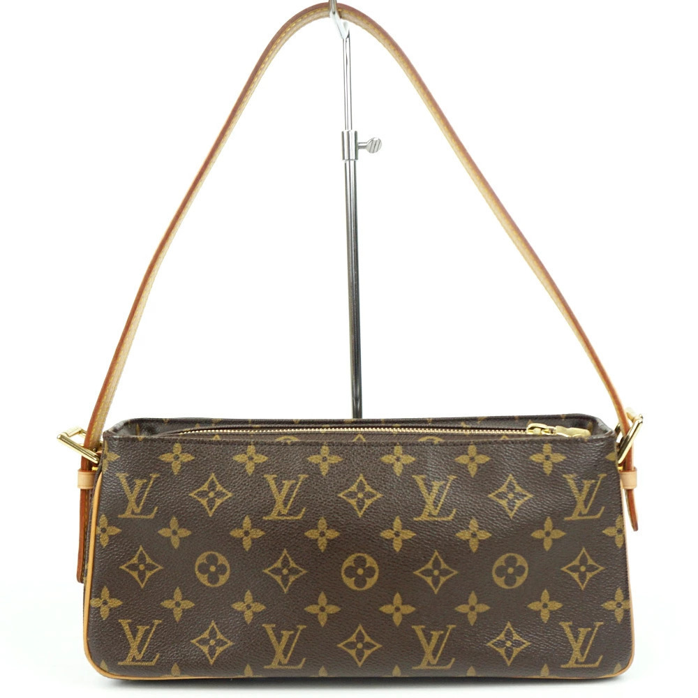 LOUIS VUITTON Vivacite Monogram Canvas Brown 2way Shoulder Bag
